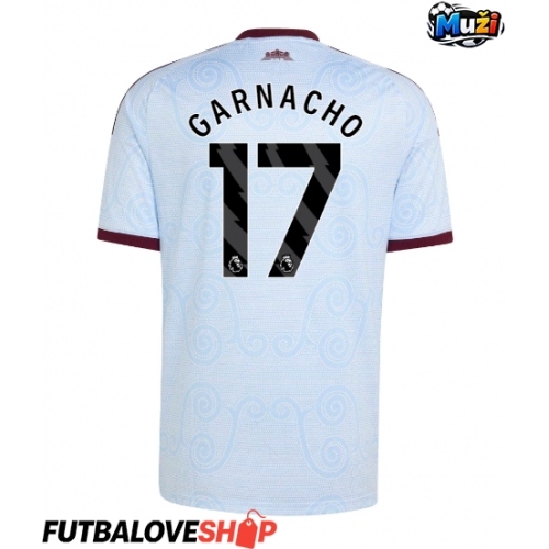 Dres Aston Villa Alejandro Garnacho #17 Tretina 2026-27 Krátky Rukáv